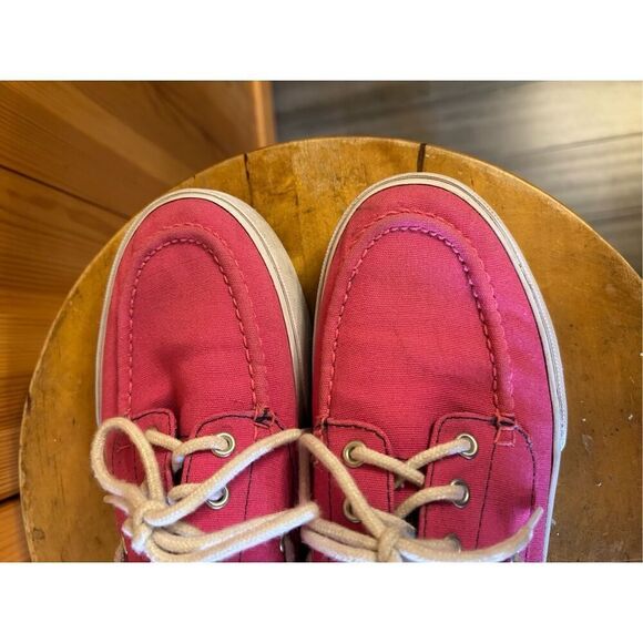 Polo Ralph Lauren Lilia canvas stripes pink size 9B  - Picture 6 of 9